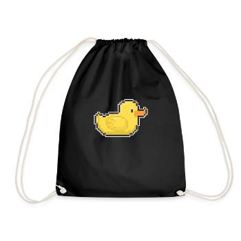 Ente Gamer Pixel Cadeau Shirt - Sac de sport léger - noir - Devant