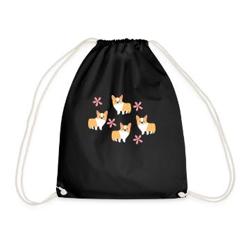 Corgi - Corgi T-Shirt - Familie - Team - Geschenk - Turnbeutel - Schwarz - Vorne