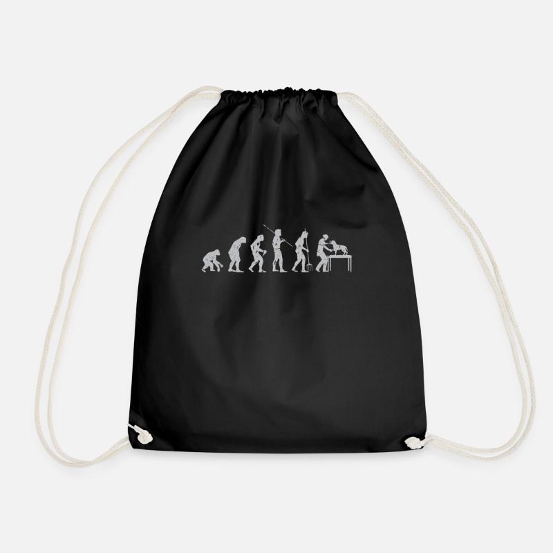 Evolution veterinarian - Drawstring Bag - black