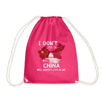 Drapeau de la Chine maison anniversaire de cadeau de Beijing - Sac de sport léger - fuchsia - Devant