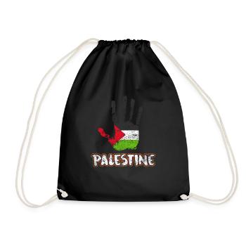 Palestine - Drawstring Bag - black - Front