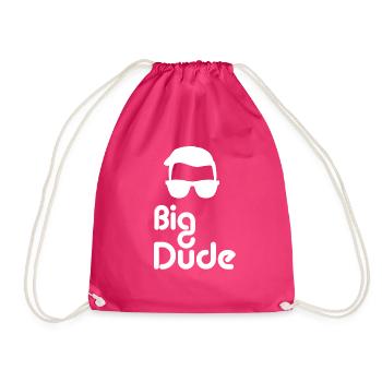 big dude - Turnbeutel - Fuchsia - Vorne