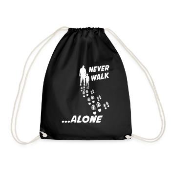PÈRE & FILS NEVER WALK ALONE - Sac de sport léger - noir - Devant
