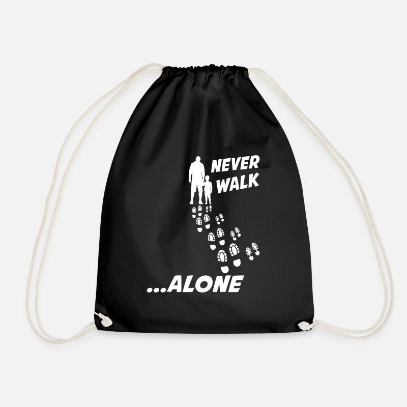 VATER & SOHN NEVER WALK ALONE - Turnbeutel - Schwarz