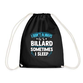 Billard - Turnbeutel - Schwarz - Vorne