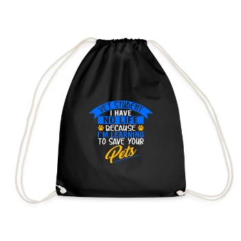 Veterinarian student - Drawstring Bag - black - Front
