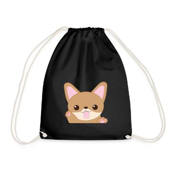 Chihuahua - Chihuahuas - Pattes - Mignon - Sac de sport léger - noir - Devant