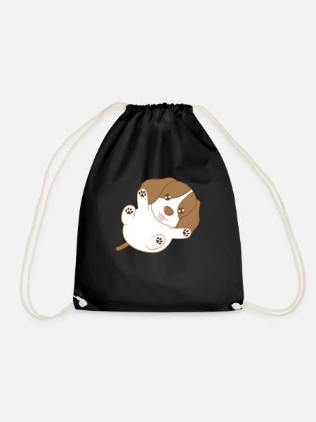 Beagle - Beagles - Pfoten - Welpe - Turnbeutel - Schwarz