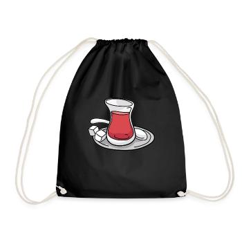Turkish Tea Cay Turquie Turc Turk TeaHouse - Sac de sport léger - noir - Devant