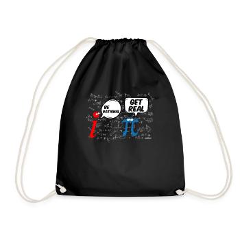 Math T-Shirt Drôle Pi Soyez rationnel - Sac de sport léger - noir - Devant