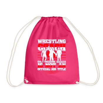 Cadeau de fan de sports d'entraîneur de lutte - Sac de sport léger - fuchsia - Devant