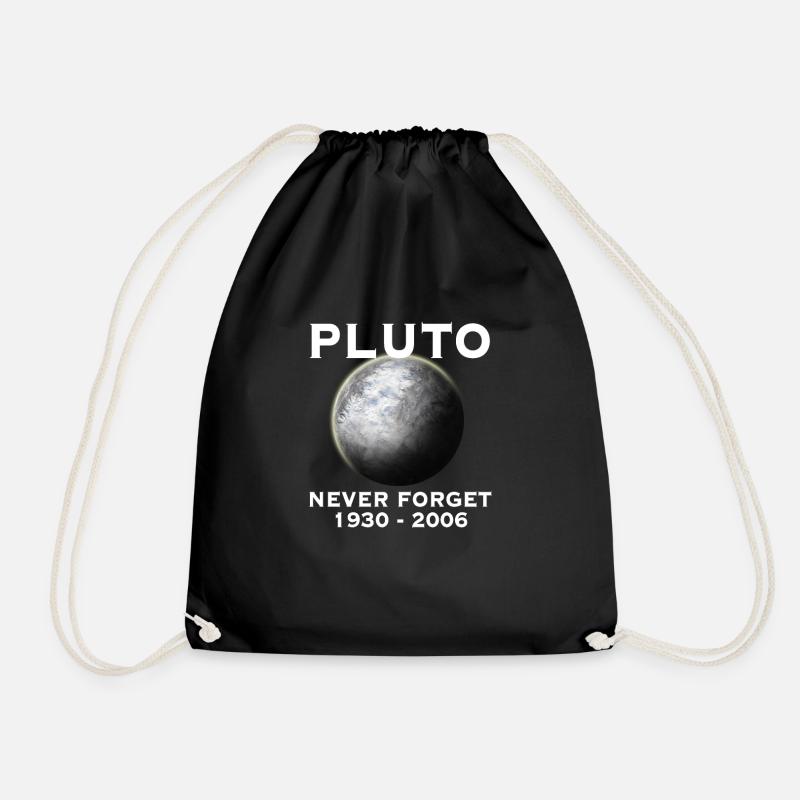 Pluto - Nie vergessen - 9. Planetensystem - Turnbeutel - Schwarz