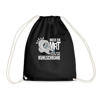 MRT T-Shirt Krebs Chemotherapie Chemo Lustig - Turnbeutel - Schwarz - Vorne