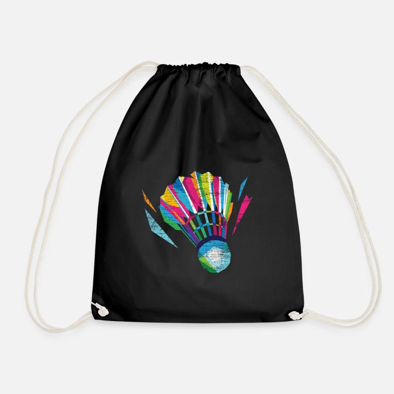 Badminton badminton - Drawstring Bag - black