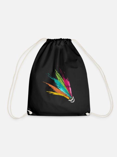 Badminton badminton - Drawstring Bag - black
