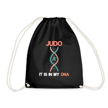 Judo DNA - Turnbeutel - Schwarz - Vorne