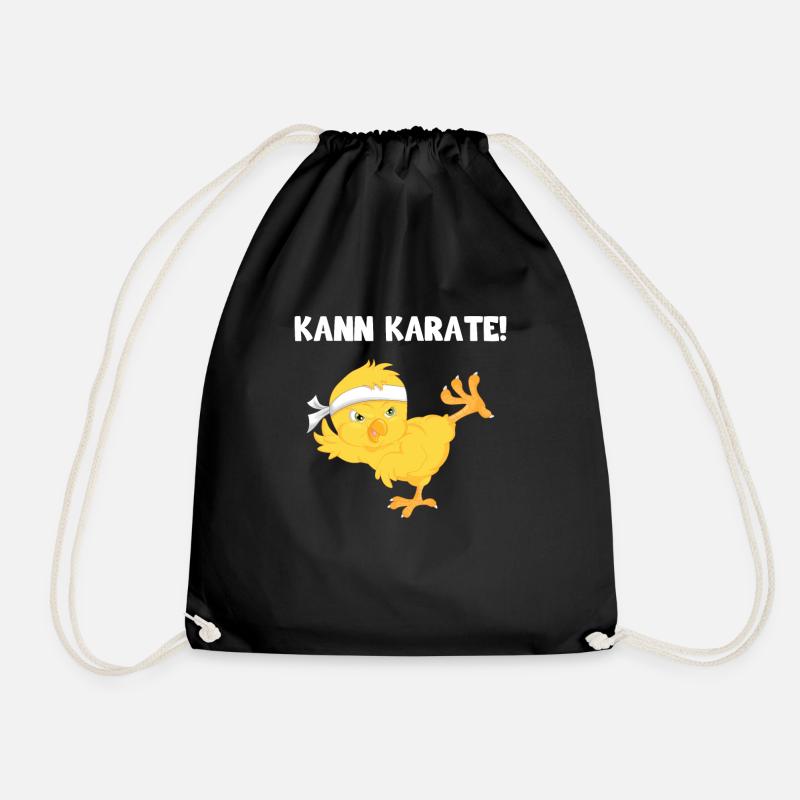 Kann Karate Küken - Turnbeutel - Schwarz