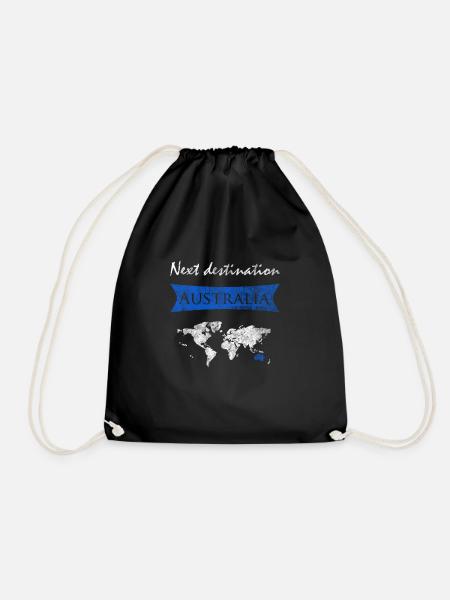 Australien - Turnbeutel - Schwarz