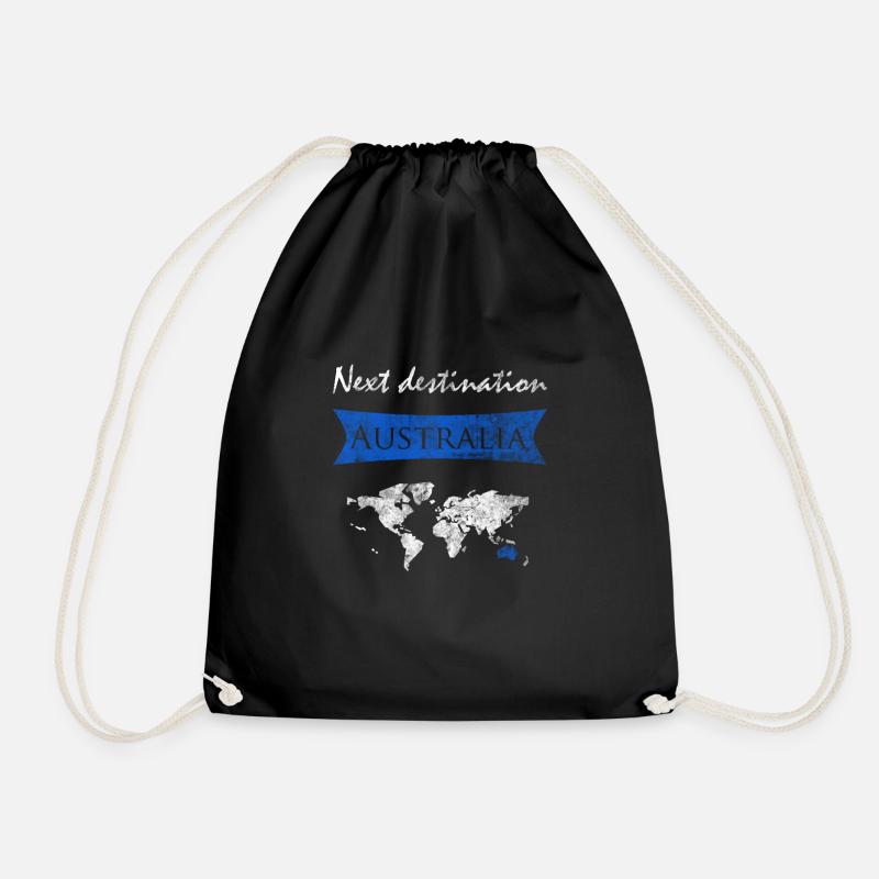 Australien - Turnbeutel - Schwarz