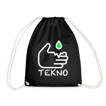 Tekno Acid Soundsystem Tribal 23 Free Party Tekno - Turnbeutel - Schwarz - Vorne