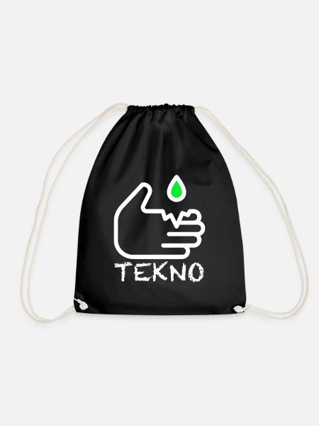 Tekno Acid Soundsystem Tribal 23 Free Party Tekno - Turnbeutel - Schwarz
