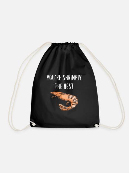 Shrimply the best - Turnbeutel - Schwarz