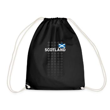Schottland-Fußball-Fußballfan - Turnbeutel - Schwarz - Vorne