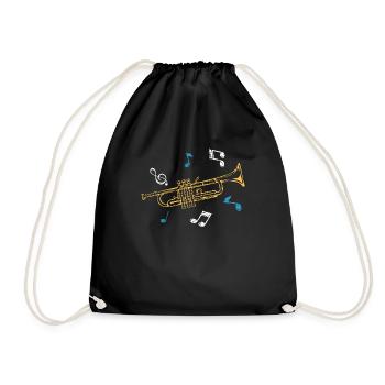 Trompette - Sac de sport léger - noir - Devant