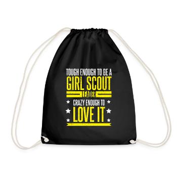 Tough To Be Girl Scout Leader Scouting Lovers - Sac de sport léger - noir - Devant