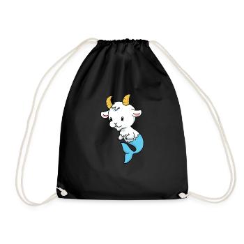 Capricorn Baby Steinbock Baby - Turnbeutel - Schwarz - Vorne