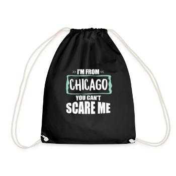 Chicago Illinois - Drawstring Bag - black - Front