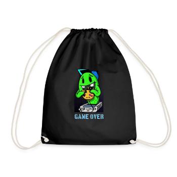 Gaming Gamer Comic Jeu terminé - Sac de sport léger - noir - Devant