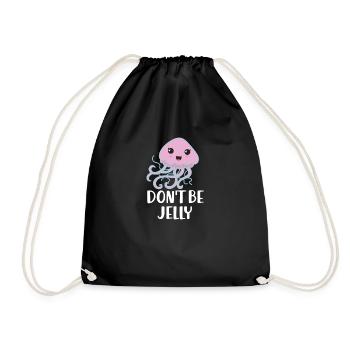 Cadeau drôle d'enfants de méduses mignons - Sac de sport léger - noir - Devant