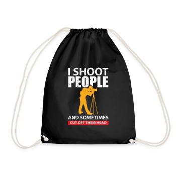 Photographer Funny gift idea for photographers - Drawstring Bag - black - Front