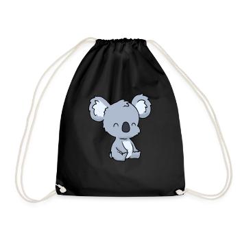 Petit bébé koala - Sac de sport léger - noir - Devant
