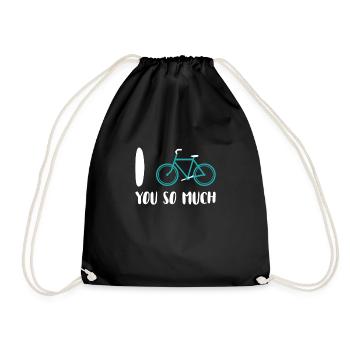 bicycle - Drawstring Bag - black - Front