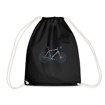 bicycle - Drawstring Bag - black - Front