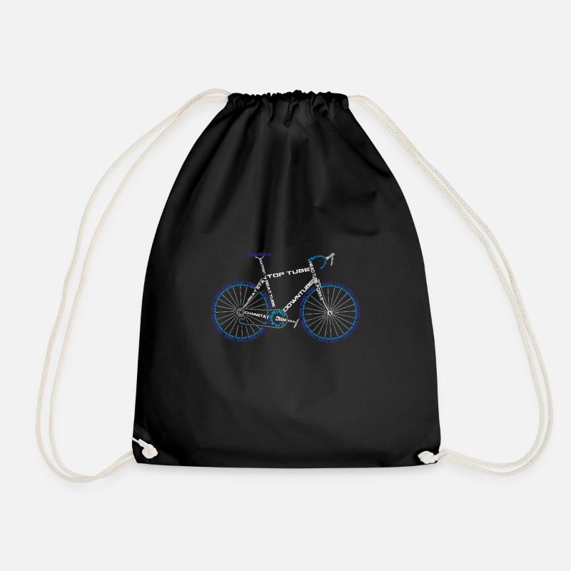 Fahrrad - Turnbeutel - Schwarz