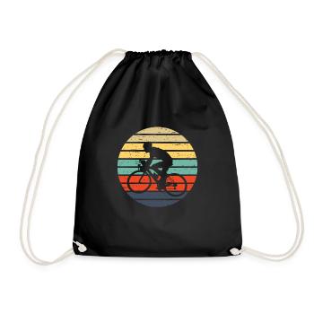 bicycle - Drawstring Bag - black - Front
