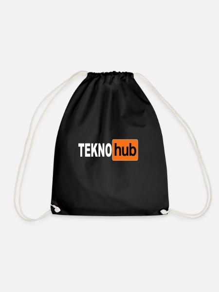 Tekno hub Free Party Soundsystem Tek Musik - Turnbeutel - Schwarz