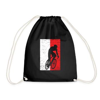 bicycle - Drawstring Bag - black - Front