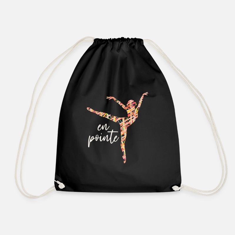 Ballet dancer - Drawstring Bag - black