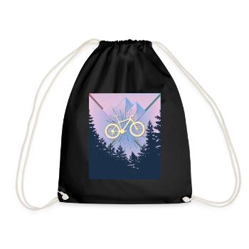 Vélo Vélo Vélo Deux Roues Vélo Cadeau - Sac de sport léger - noir - Devant