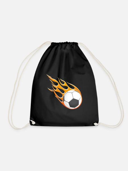 Feuer Fußball. - Turnbeutel - Schwarz