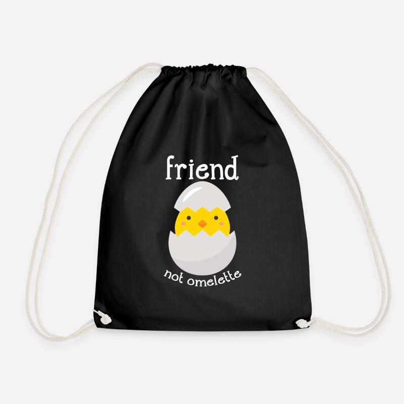 Ami pas omelette - Sac de sport léger - noir