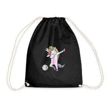 Licorne de volleyball pour l'équipe de volleyball - Sac de sport léger - noir - Devant