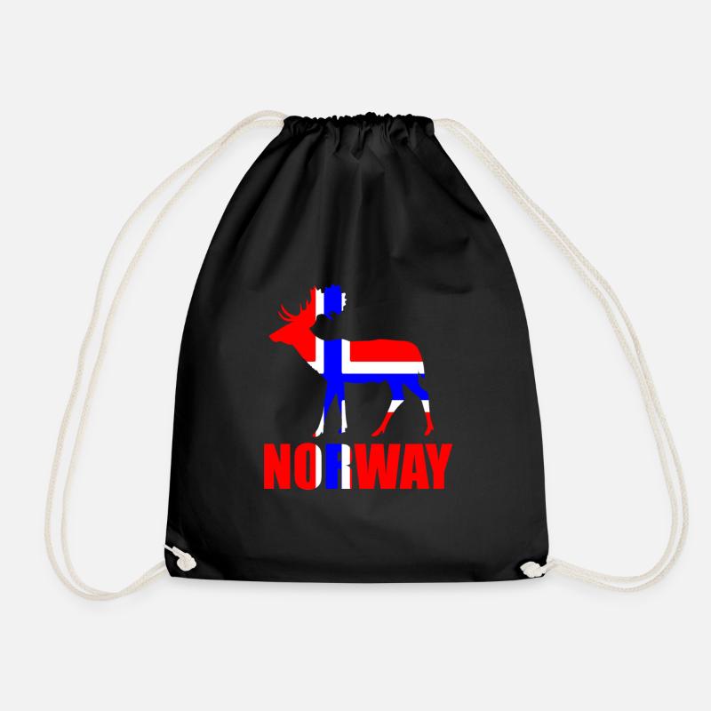 Norwegen - Turnbeutel - Schwarz