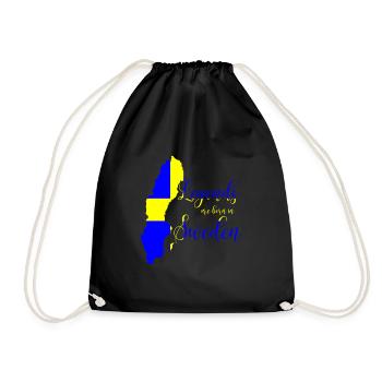 Héros de la Suède - Sac de sport léger - noir - Devant