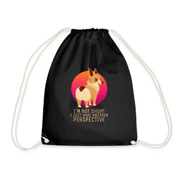 of Corgis - Chien Welsh Corgi Chiot drôle - Sac de sport léger - noir - Devant