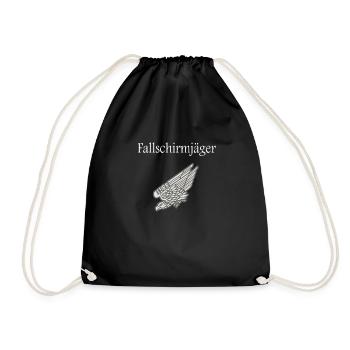 Cadeau Parachutiste / Idée cadeau - Sac de sport léger - noir - Devant